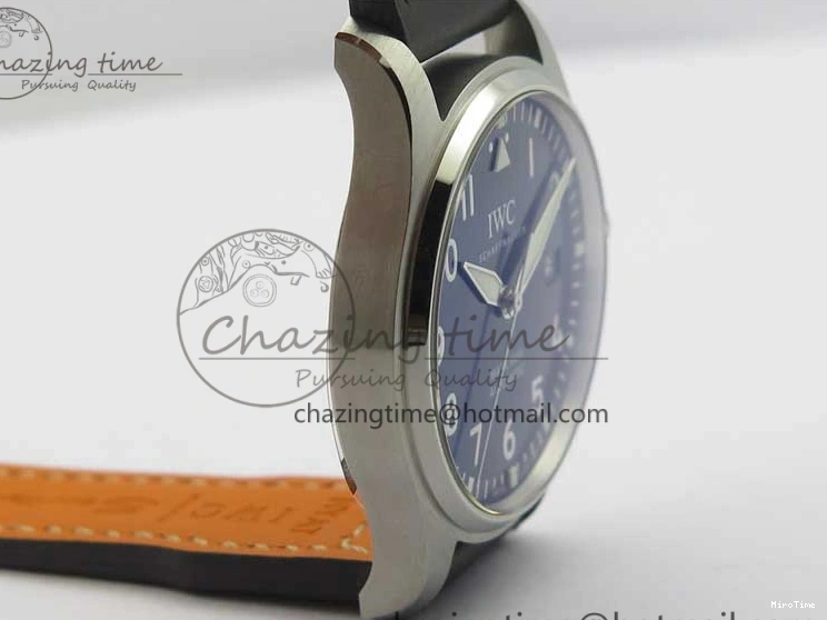 MIROTIME 0513 MARK XVIII Le Petit Prince IW327004 SS FKF 1:1 Best Edition Blue Dial On Brown Leather Strap Trendsetting 7117